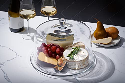 Barski - Euorpean Quality Glass - Extra Large Glass - Clear - Cake Dome - 11.5" Diameter - Made in Europe