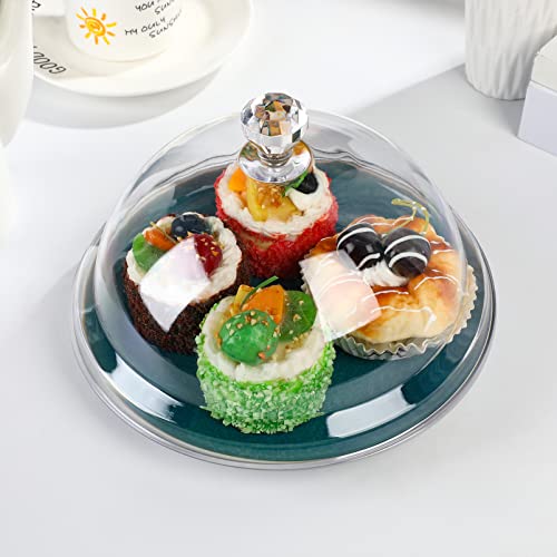 BESTONZON Food Cover Dome Food Screen Protector Fly Cake Cover for Home Restaurant Use (8.5x 5.9 Inch)