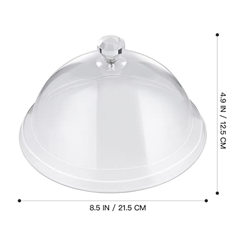 BESTONZON Food Cover Dome Food Screen Protector Fly Cake Cover for Home Restaurant Use (8.5x 5.9 Inch)
