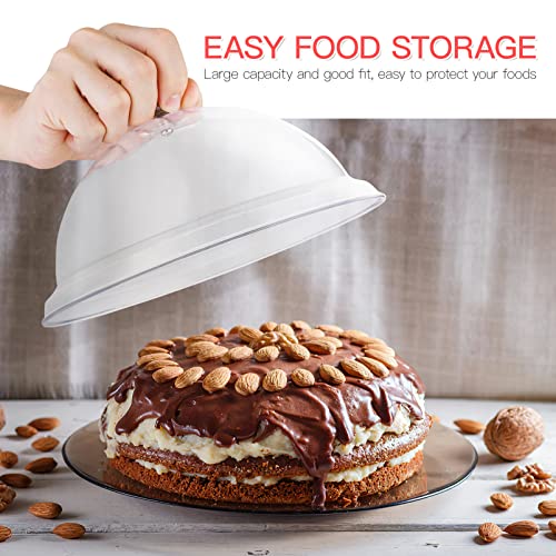 BESTONZON Food Cover Dome Food Screen Protector Fly Cake Cover for Home Restaurant Use (8.5x 5.9 Inch)