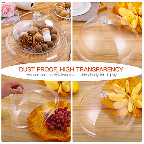 BESTONZON Food Cover Dome Food Screen Protector Fly Cake Cover for Home Restaurant Use (8.5x 5.9 Inch)