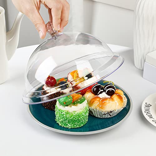 BESTONZON Food Cover Dome Food Screen Protector Fly Cake Cover for Home Restaurant Use (8.5x 5.9 Inch)