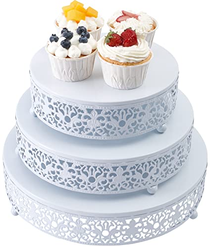 Cake Stand Set, Weharnar Cake Holder Dessert Stand for Wedding Birthday Party Christmas Baby Shower,Cake Stands 12 inch/10 inch/8 inch
