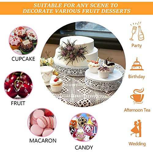 Cake Stand Set, Weharnar Cake Holder Dessert Stand for Wedding Birthday Party Christmas Baby Shower,Cake Stands 12 inch/10 inch/8 inch