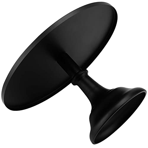 NINGWAAN 12 Inch Black Cake Display Stand, Round Metal Adjustable Cake Stand, Black Dessert Display Plate Cupcake Fondant Cake Holder for Wedding Birthday Party Celebration Home Decor