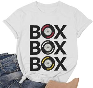 Women's Box Box Box Graphic Race Day Shirt