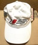 F1 Grand Prix Vintage Adjustable White Cap