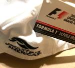 F1 Grand Prix Vintage Adjustable White Cap