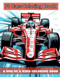 F1 Cars Coloring Book with 30 Illustrations