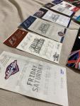19 Vintage Formula One Racing Ticket Stubs & Lanyard
