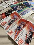 19 Vintage Formula One Racing Ticket Stubs & Lanyard