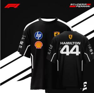 F1 Racing Ham 44 Black 2XL Jersey Tee