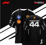 F1 Racing Ham 44 Black 2XL Jersey Tee