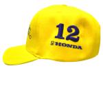 Senna Vintage Camel Honda F1 Baseball Cap - Yellow