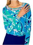 G LIFESTYLE Women’s Blue Long Sleeve Top