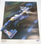 1996 F1 Racing Car Damon Hill Signed Memorabilia