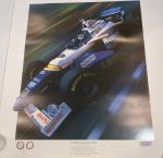 1996 F1 Racing Car Damon Hill Signed Memorabilia