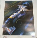 1996 F1 Racing Car Damon Hill Signed Memorabilia