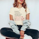 Women’s Racing Cars Short Sleeve Tee – Apricot