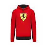 PUMA Scuderia Ferrari Big Shield Hoodie Red