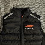 Women’s Formula 1 Black Full Zip Puffer Vest