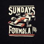 Women's Checkered Flag Racing T-Shirt, Black