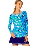 G LIFESTYLE Women's F1 Long Sleeve Mesh Top