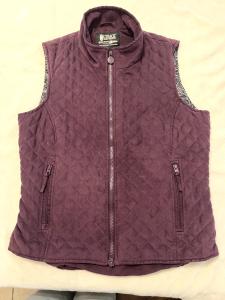 Women's Purple Grand Prix Quilted Vest Size L
