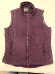 Women's Purple Grand Prix Quilted Vest Size L