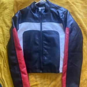 Women's Black Lambskin Leather Racing Jacket
