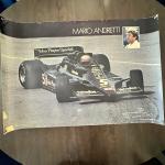 Mario Andretti 1978 Lotus F1 Vintage Poster