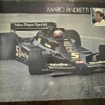 Mario Andretti 1978 Lotus F1 Vintage Poster