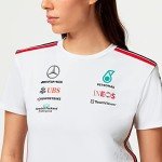 Mercedes AMG Petronas Formula One Team - Womens 2023 Team T-Shirt - White - Size: M