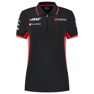 Haas Racing F1 2024 Women's Black Polo Shirt