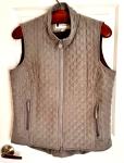 Grand Prix Grey Quilted Vest for Women