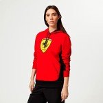 PUMA Scuderia Ferrari Big Shield Hoodie Red