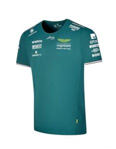 Aston Martin Cognizant F1 2023 Men's Fernando Alonso Team T-Shirt Green