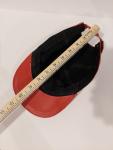 Vintage Mercedes Benz Red Embroidered Leather Cap