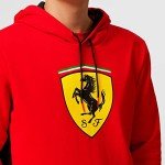 PUMA Scuderia Ferrari Big Shield Hoodie Red