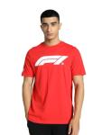 PUMA Red F1 Essentials Men's Logo T-shirt