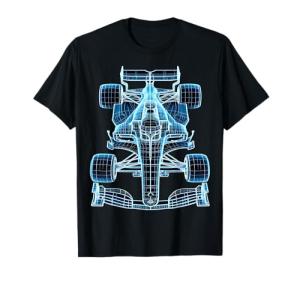 Racing Car Blueprint Design T-Shirt