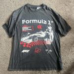 Retro Formula 1 Racing Black Short Sleeve Tee