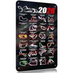 2026 F1 Grand Prix Metal Sign Wall Art