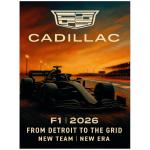 Cadillac F1 2026 Detroit To Grid Poster