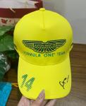 Aston Martin F1 Fernando Alonso #14 Lime Green Cap
