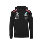 Mercedes AMG Petronas F1 Kids' 2024 Team Hoodie - Black - Size: 3/4 Years