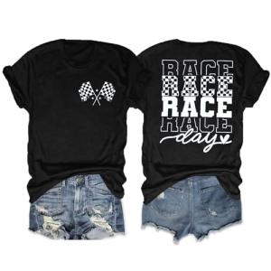 Funny Race Day Shirts for Women - Short Sleeve