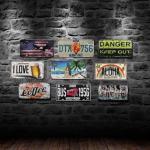 Retro Enzo Ferrari Metal Tin Sign Decor