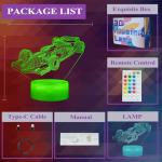 POSSHE F1 Car Night Light with Remote Control