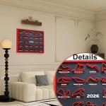 HTLNUZD 2026 F1 Racing Map Poster - Premium Art Print for Home Decor | Living Room, Bedroom, Entrance, Bar & Cafe Wall Decoration (Circuit+Race Date)